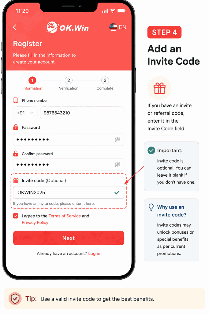 OK Win Register