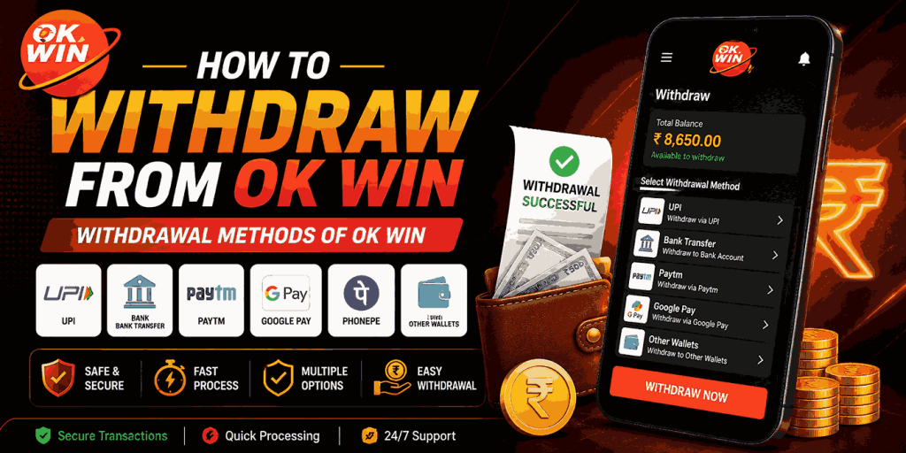 OK Win Withdrawal Methods
