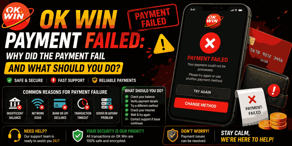 OK Win Payment Failed